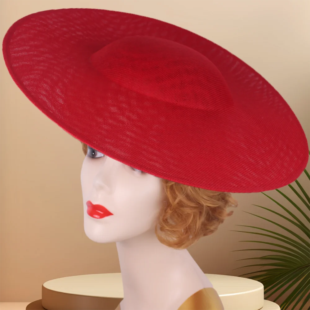 40cm Large Round Sinamay Fascinator Base DIY Millinery Derby Hat Headpiece Mold