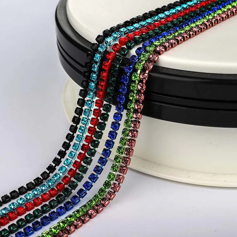 The Stardust Sparkle Chain – Deluxe Crystal Rhinestone Cup Chain Trim