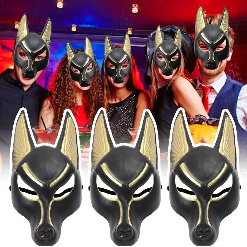 Ancient Anubis Jackal God Costume Mask for Halloween & Masquerade