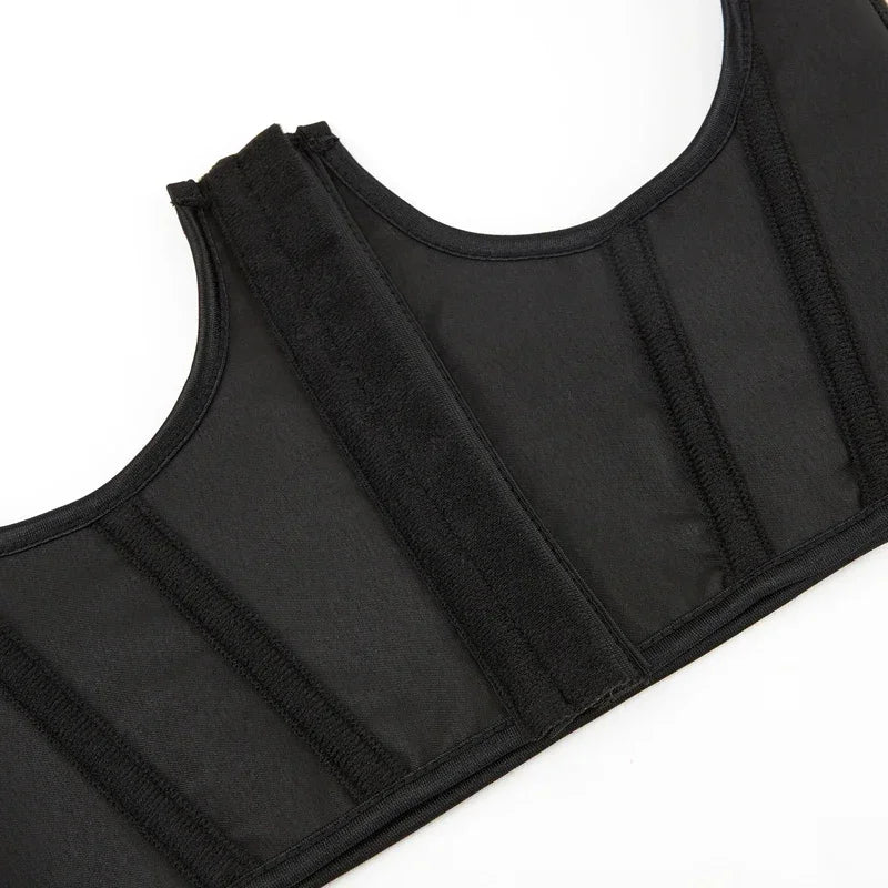 Gothic Underbust Corset Top Strapped Curve Shaper Punk Slimming Waist Belt