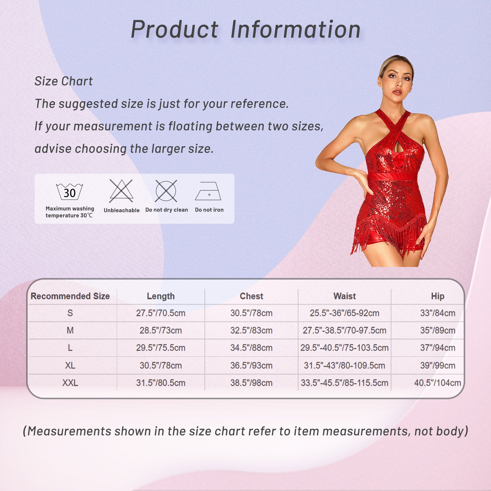 Sequined Fringe Cross-Front Latin Dance Leotard Costume Dress