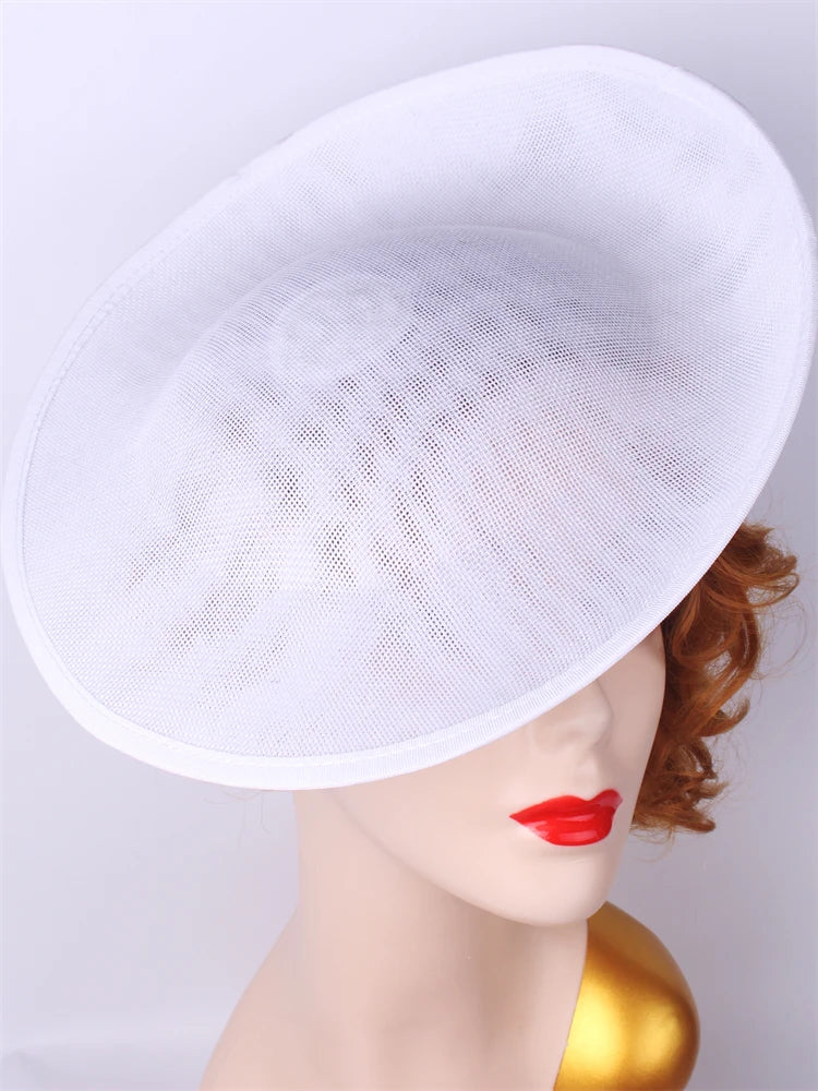 30cm Round Sinamay Fascinator Base DIY Millinery Headpiece Hat Making Blank