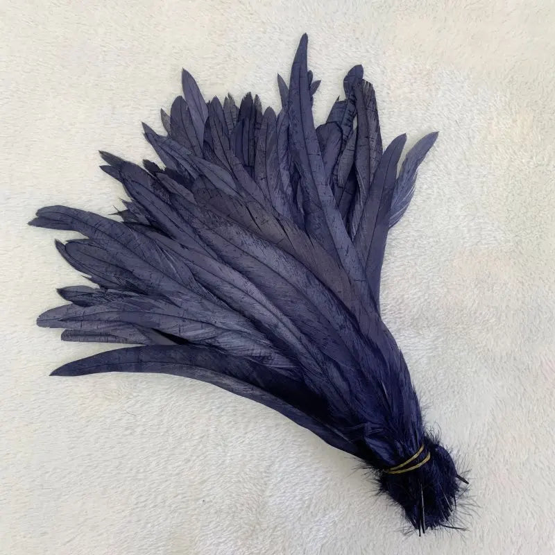 Premium Two-Tone Rooster Tail Feather Plumes (100PCS)