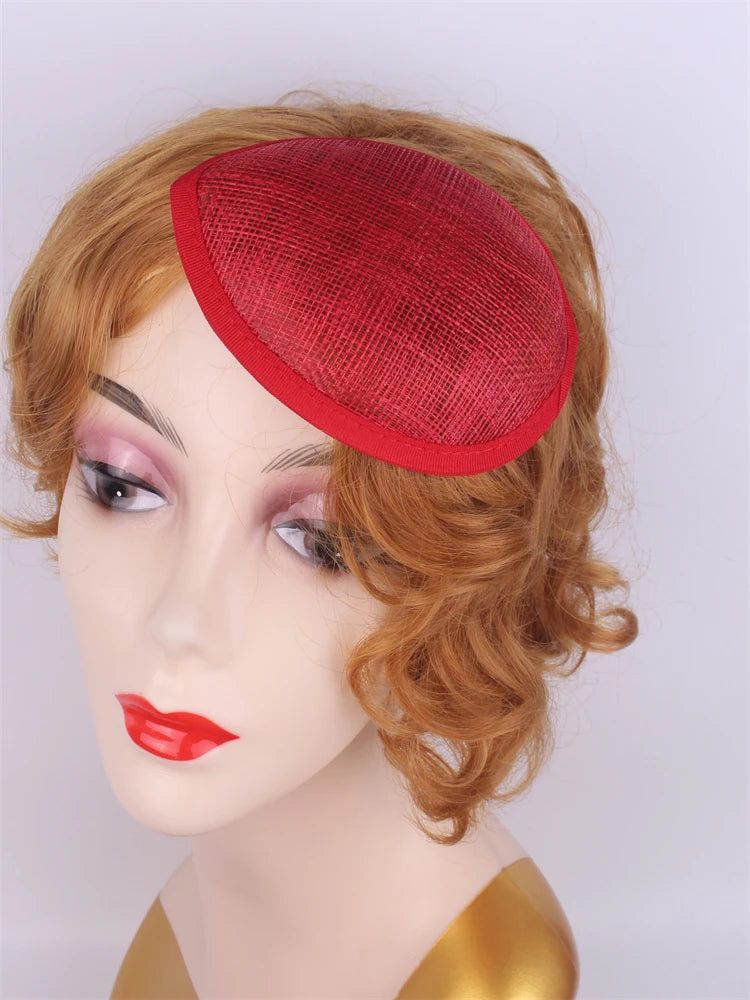 13cm Round & Teardrop Sinamay Fascinator Base DIY Millinery Headpiece Mold