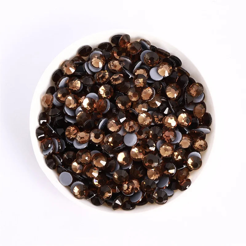 Glass Crystal Hot-Fix Rhinestones Flatback Strass Stones SS6-SS30 Bulk Pack