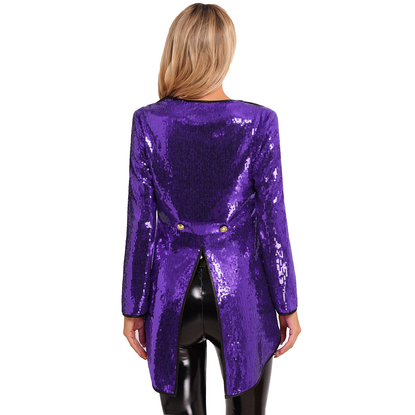 Velvet Circus Ringmaster Tailcoat Marching Band Halloween Showman Outerwear