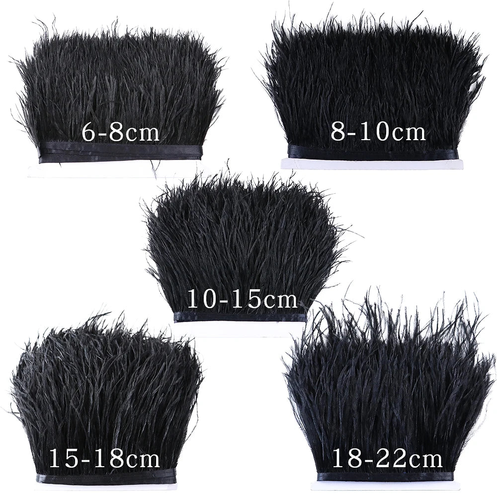 Natural Ostrich Feather Trim & Fringe