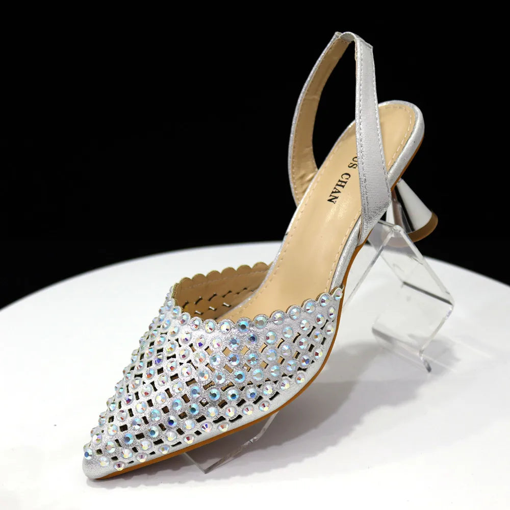 Diamond Design Shoe and Bag Set