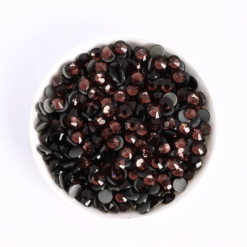 Glass Crystal Hot-Fix Rhinestones Flatback Strass Stones SS6-SS30 Bulk Pack