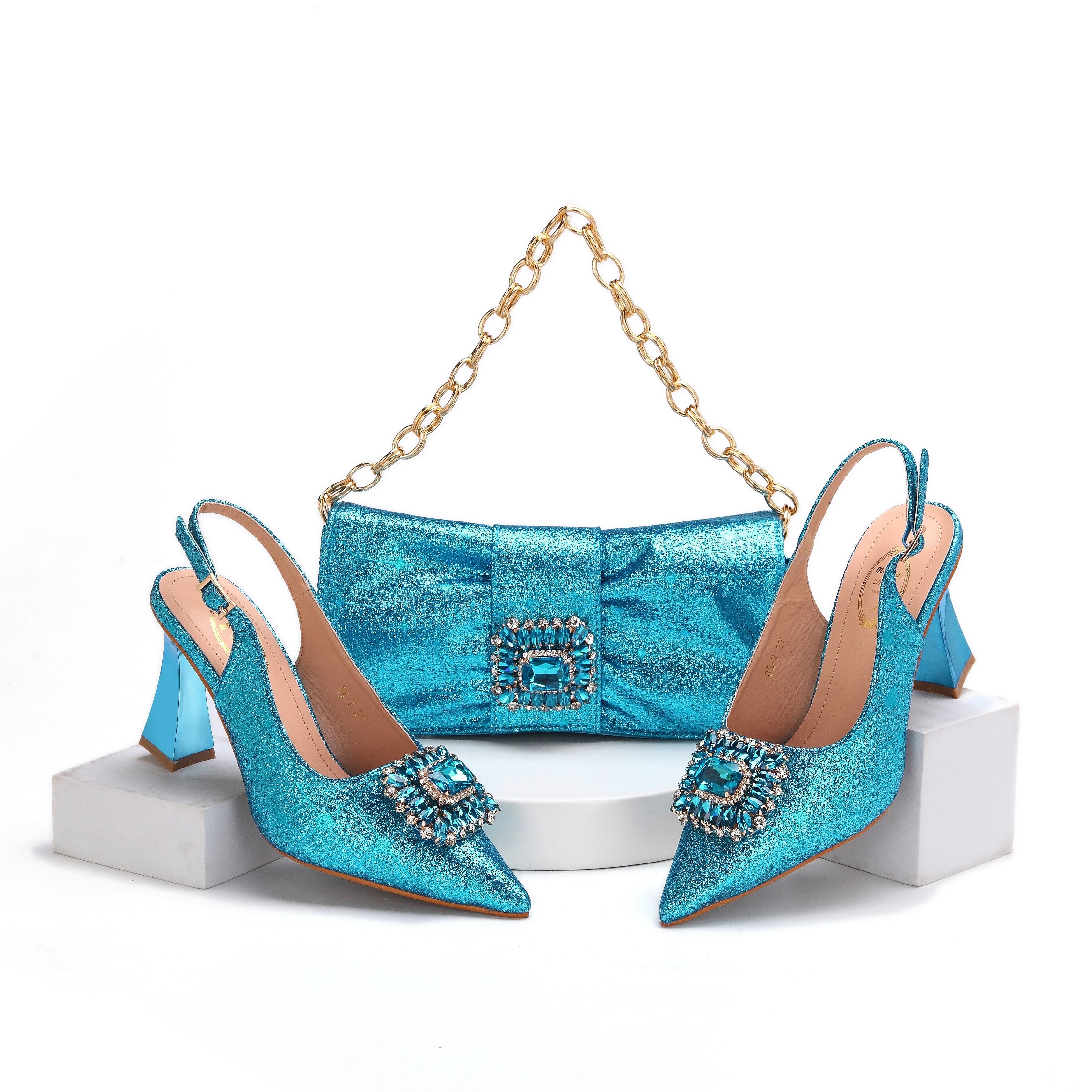 Italian Ladies Shoes with Matching Bag Set