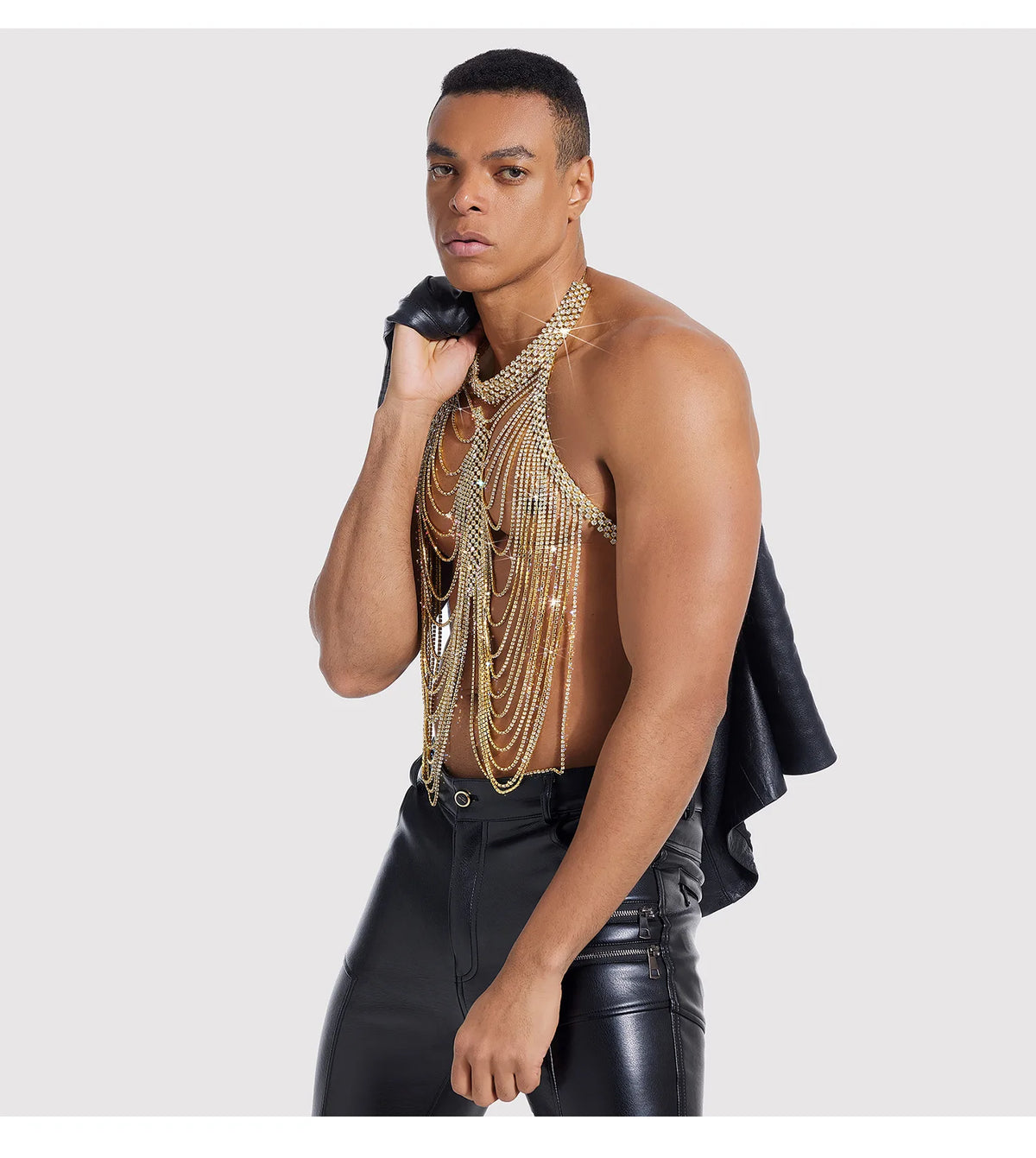 Openwork Metal Costume Body Chain