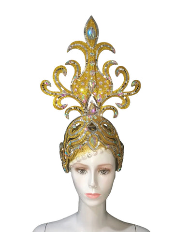Samba Carnival Crown Headpiece for Masquerade Costumes