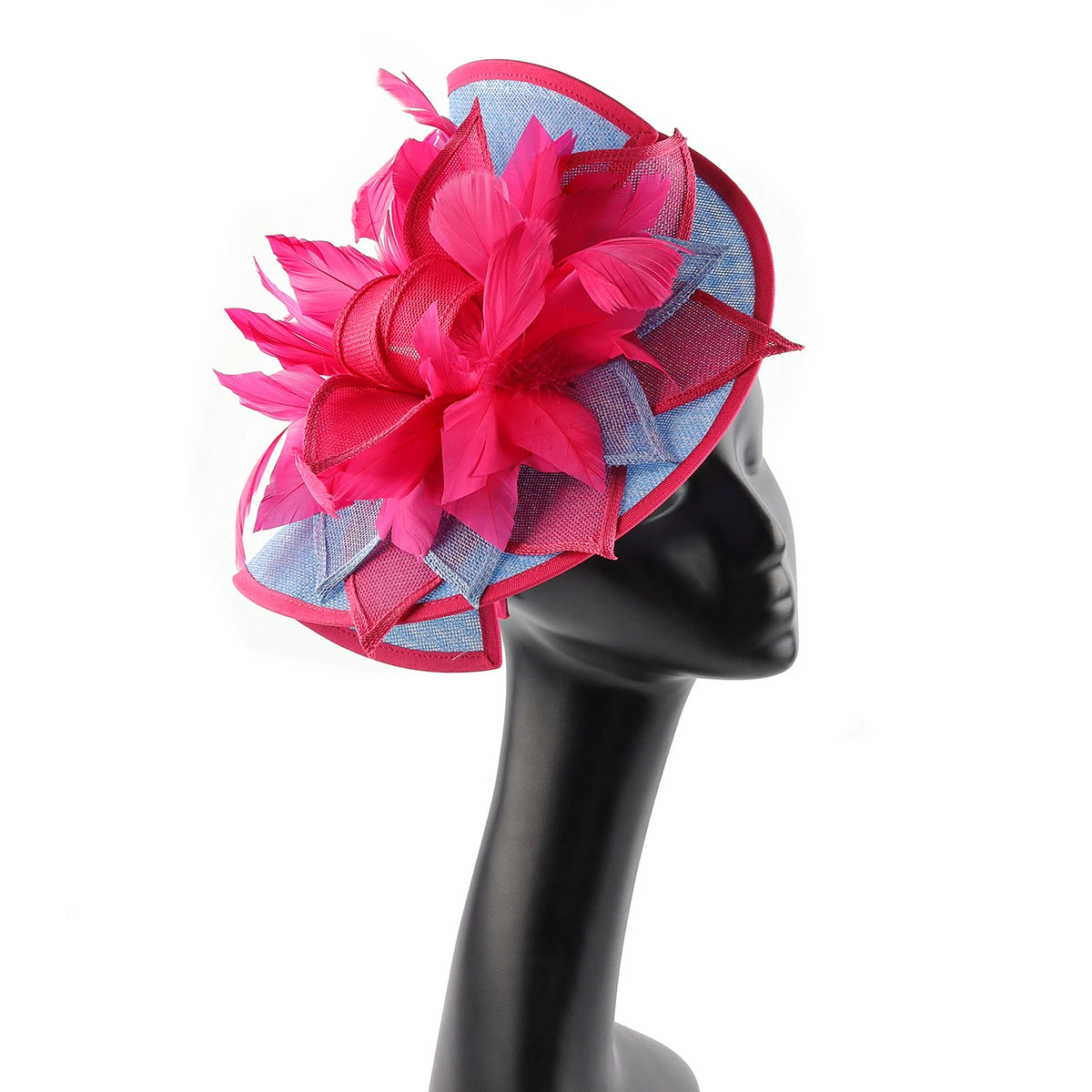 Showgirl Feather Fascinator Headband | Statement Party & Derby Hat