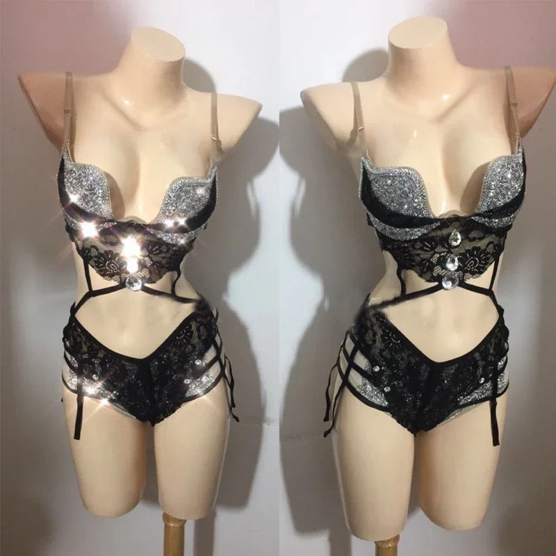 Lace Sequin Performance Bikini