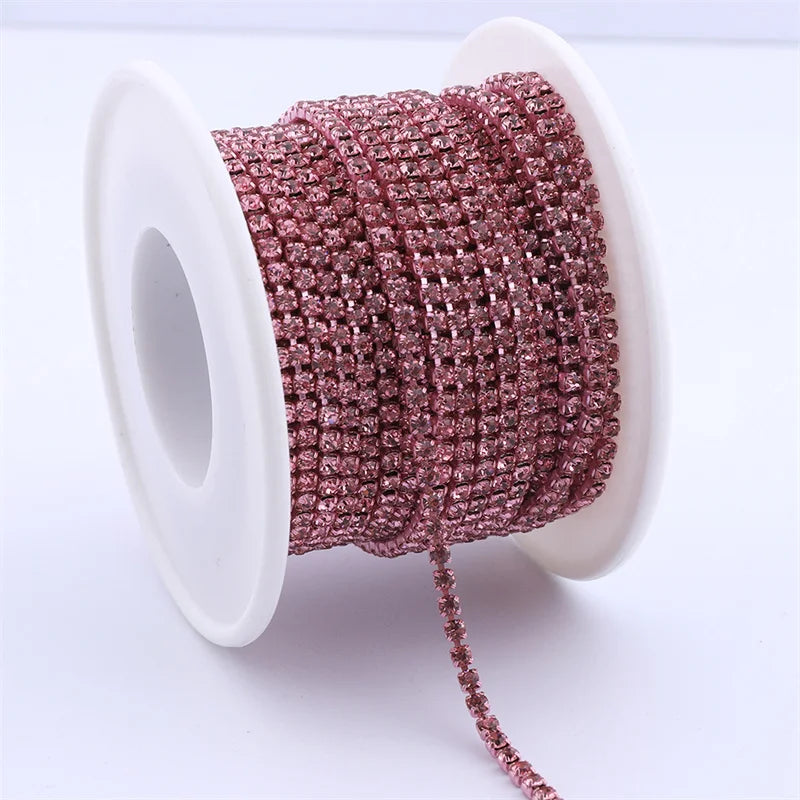 The Stardust Sparkle Chain – Deluxe Crystal Rhinestone Cup Chain Trim