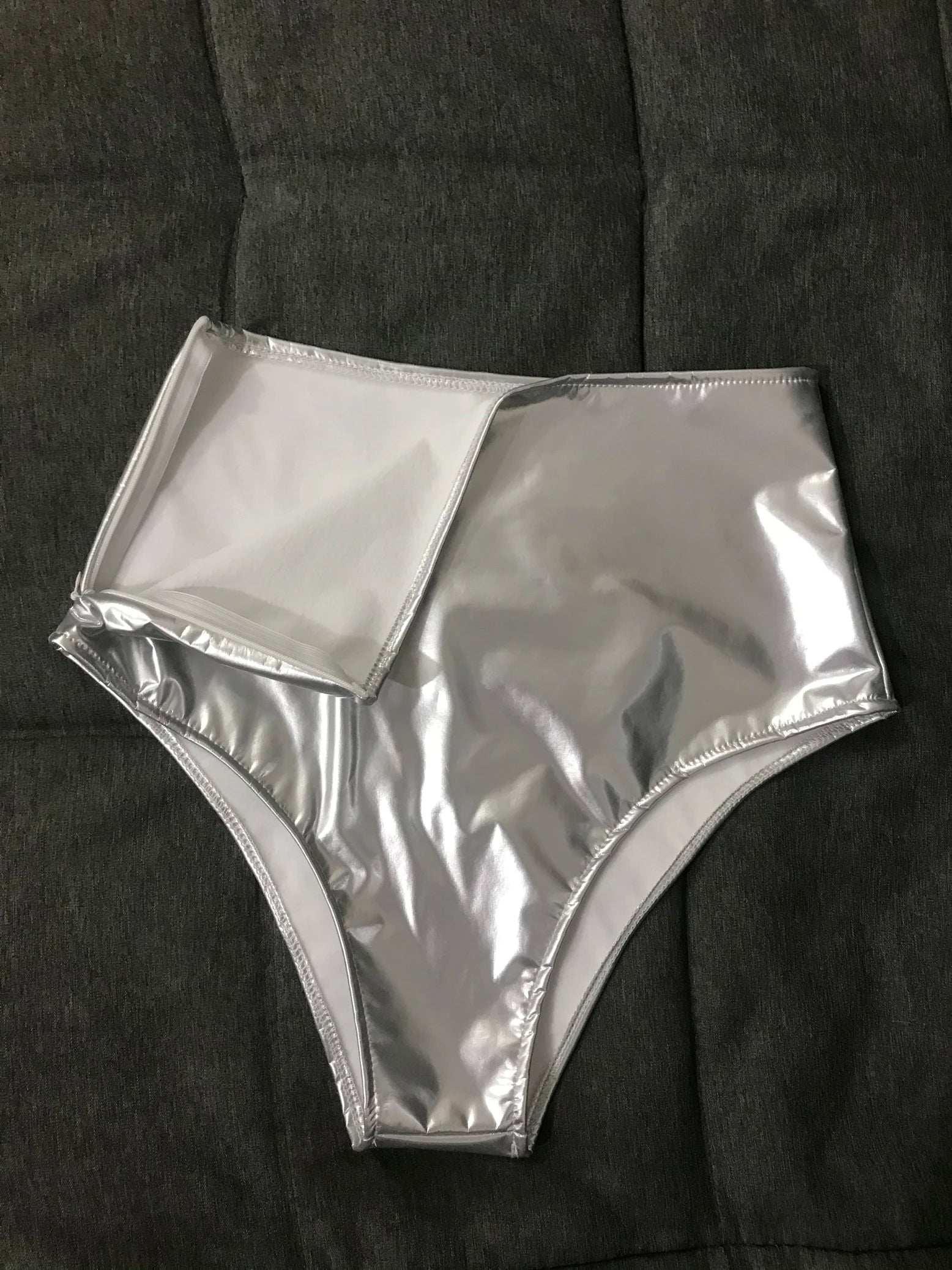 Glossy Metallic Triangle Performance Shorts