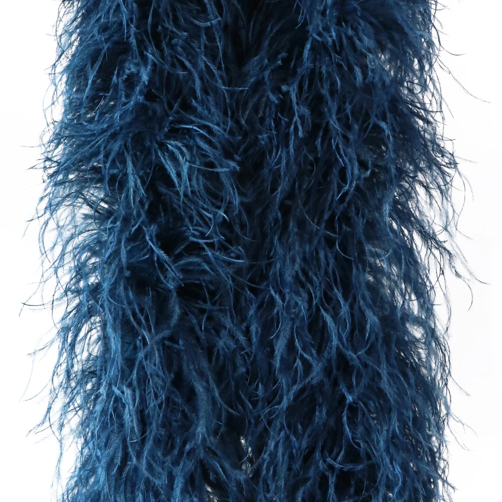 Premium Natural Ostrich Feather Multi-Ply Performance Boa