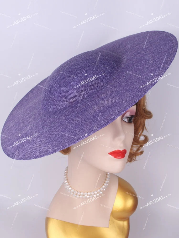 40cm Large Round Sinamay Fascinator Base DIY Millinery Derby Hat Headpiece Mold
