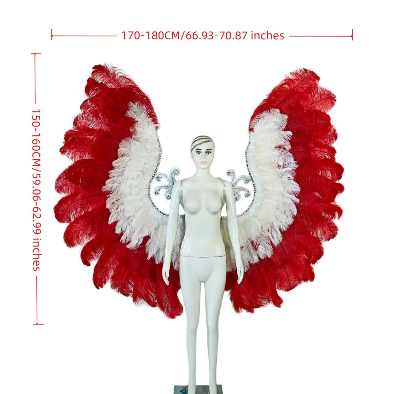 The Stardust Phoenix Wings – Deluxe Feathered Samba Backpiece & Stage Wings