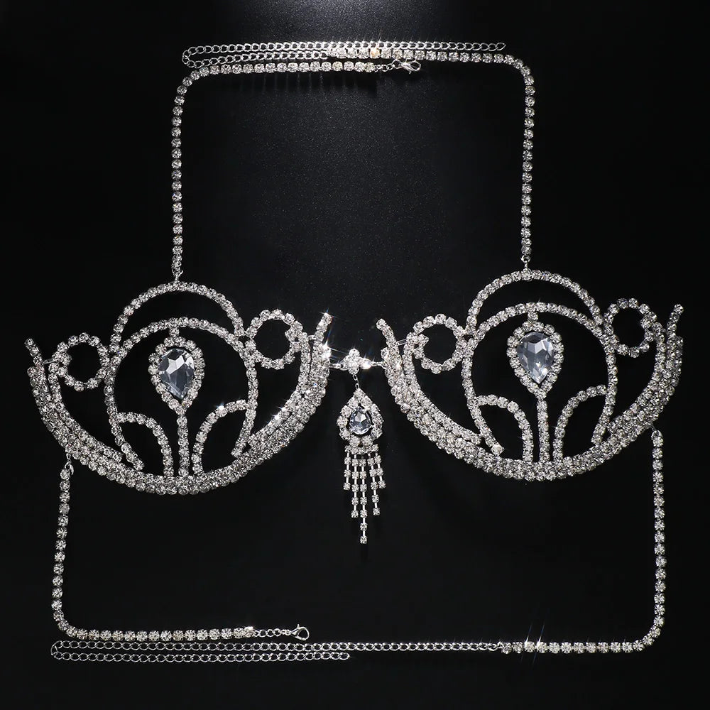 Crystal Bikini Top Body Chain