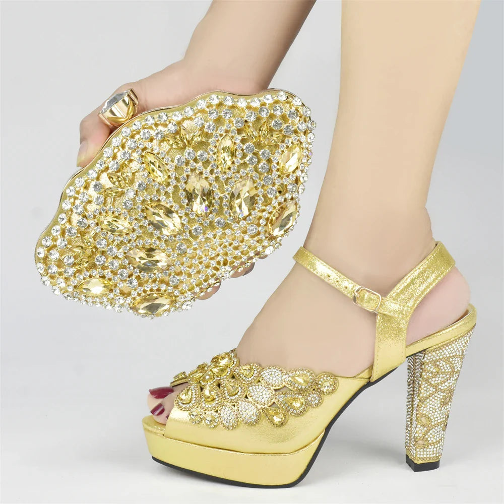 Italian Party Shoes and Bag Set