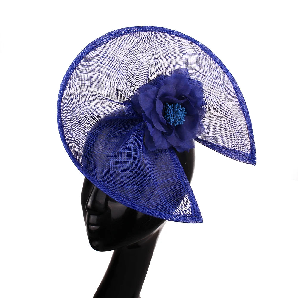 Feather Sinamay Clip Fascinator — 25 cm