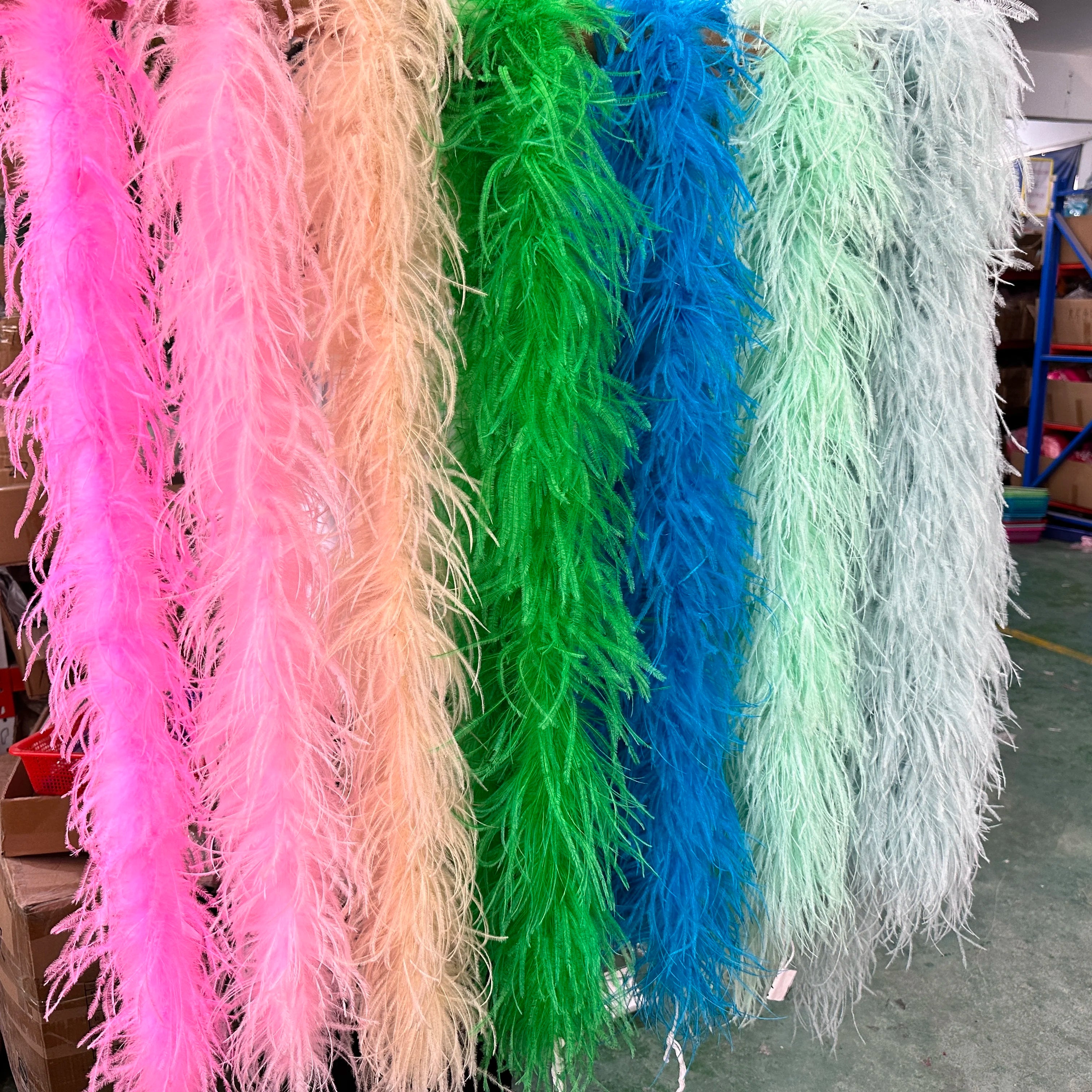 Multi-Ply Ostrich Feather Scarf Boa (2 Meters)