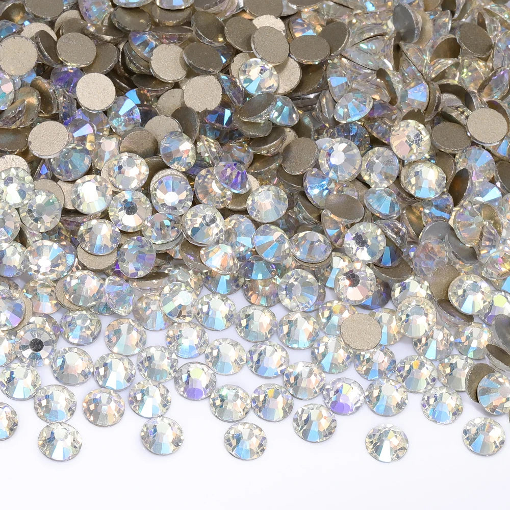 SS3-SS30 Top Quality Glass Flat-Back Rhinestones