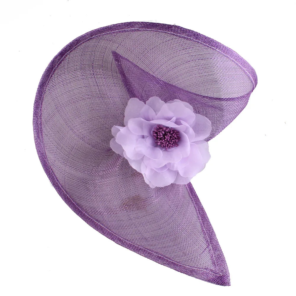 Feather Sinamay Clip Fascinator — 25 cm