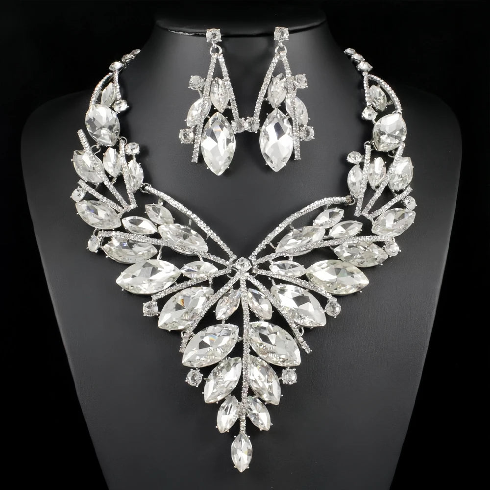 Crystal Statement Jewelry Set