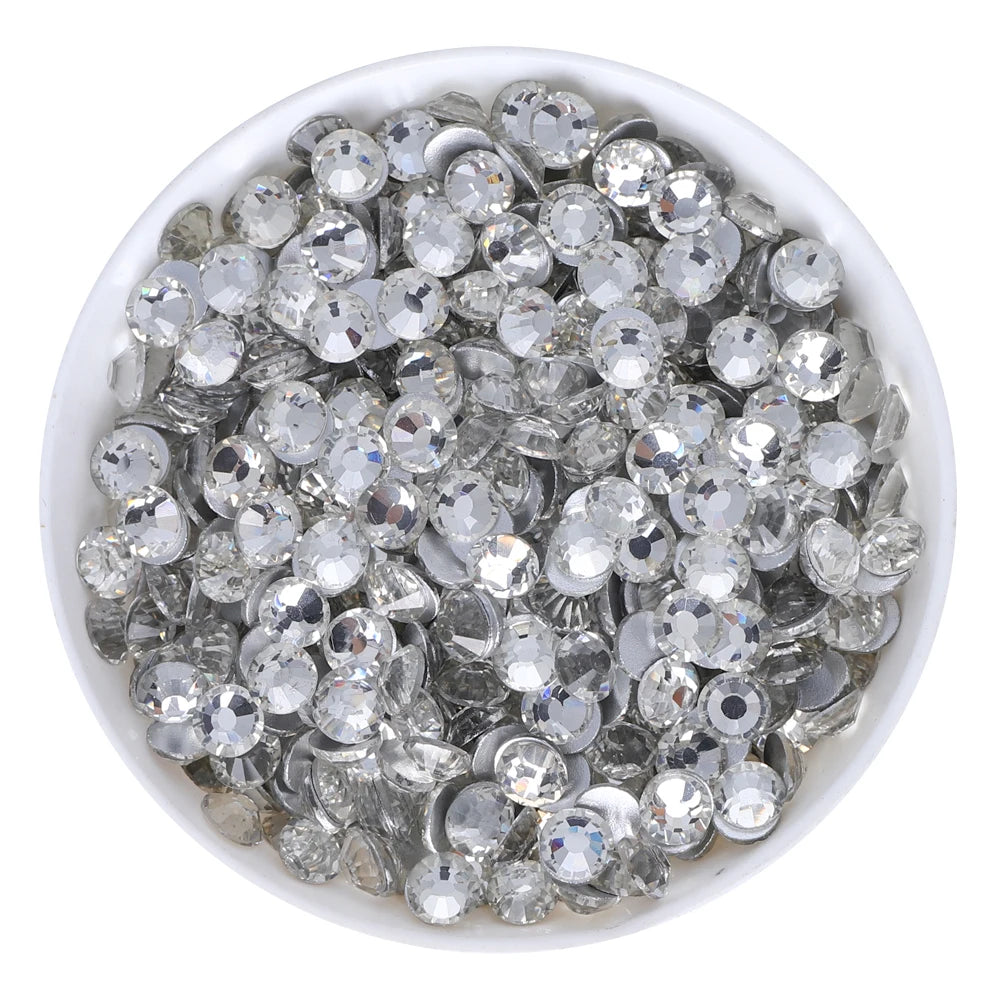 SS3-SS30 Top Quality Glass Flat-Back Rhinestones