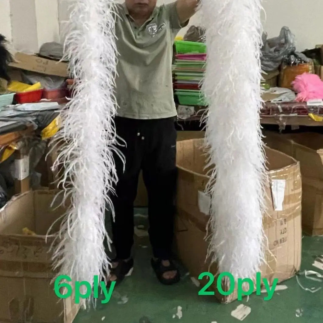 Ostrich Feather Trim Boa (1 Meter)
