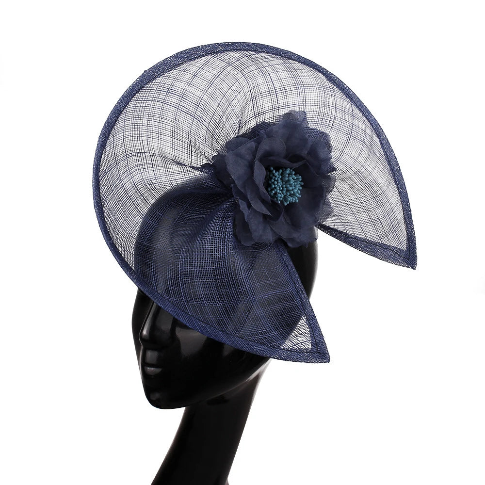 Feather Sinamay Clip Fascinator — 25 cm