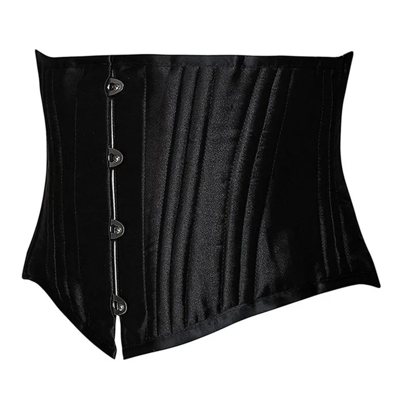 24 Steel Bone Underbust Corset Heavy Duty Waist Trainer Cincher Bustier