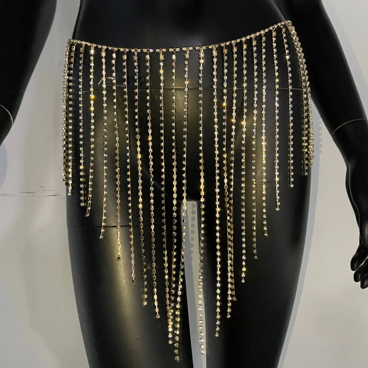 Crystal Bra & Waist Chain Costume Jewelry