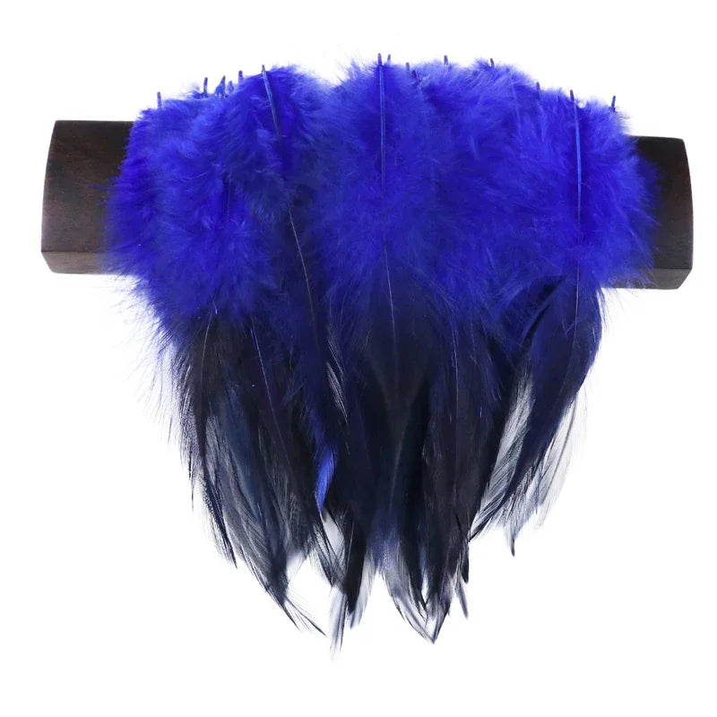 Natural Rooster Feather Fringe Trim 10-15cm