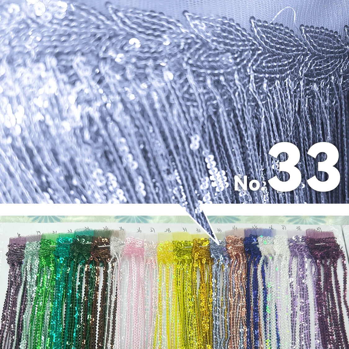 Premium Sequin Fringe Trim (20CM)
