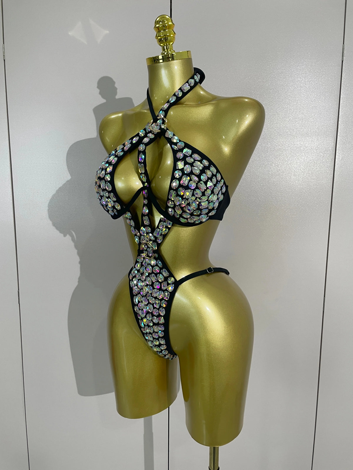 Gold Crystal Performance Bodysuit