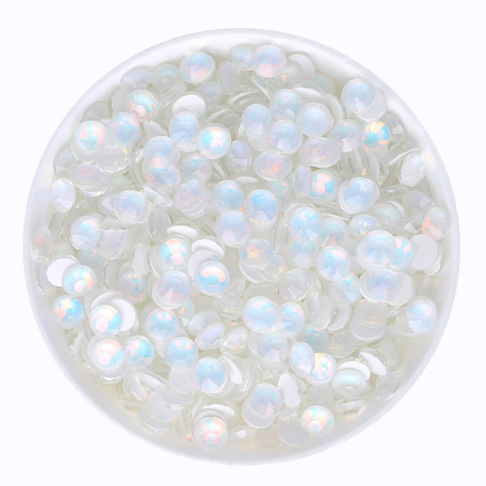 SS6-SS30 Mocha Opal Coral Reef Flatback Glass Non-Hotfix Rhinestones