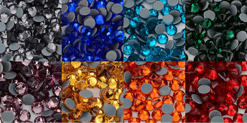 Glass Crystal Hot-Fix Rhinestones Flatback Strass Stones SS6-SS30 Bulk Pack