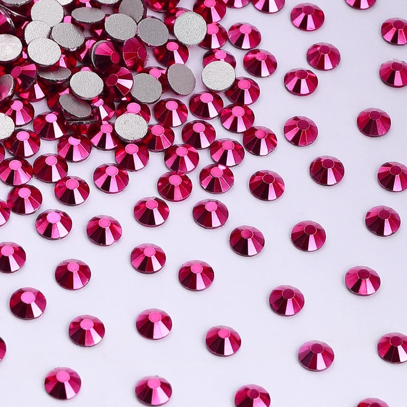 SS3-SS30 Red Series Non-Hotfix Glass Flat-Back  Rhinestones