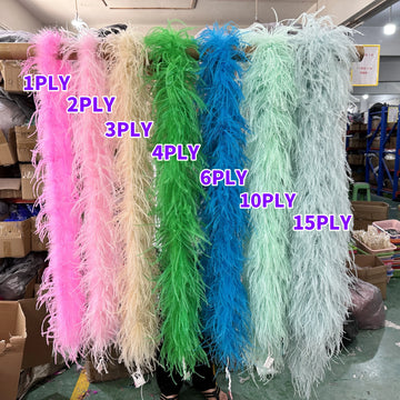 Multi-Ply Ostrich Feather Scarf Boa (2 Meters)