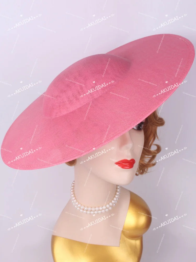40cm Large Round Sinamay Fascinator Base DIY Millinery Derby Hat Headpiece Mold