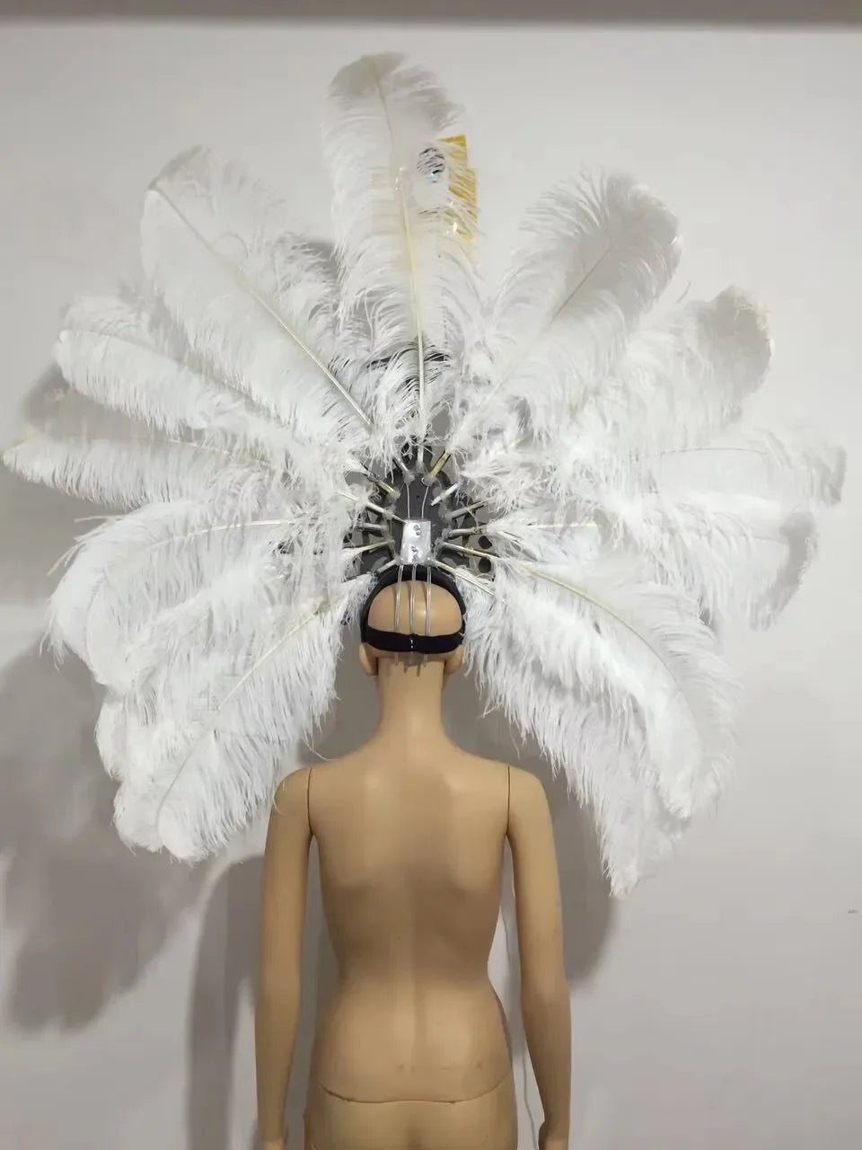 FASHIONABLE AND EXQUISITE HEADDRESS FEATHERS SAMBA DANCE CARNIVAL HALLOWEEN PARTY LATIN DANCE BAR PERFORMANCE HAT MASQUERADE