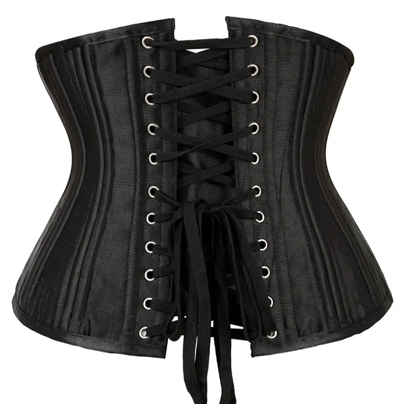 20 Steel Bone Cotton Underbust Corset Heavy Duty Waist Trainer Cincher