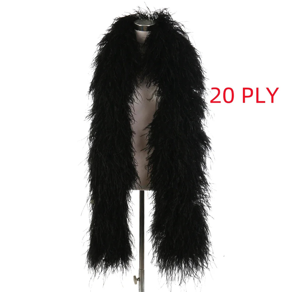 High-Density Ostrich Feather Performance Boa