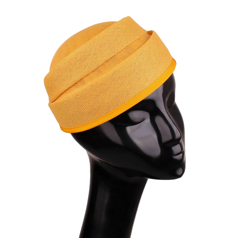 20cm Round Sinamay Fascinator Base DIY Millinery Headpiece Cocktail Hat Mold