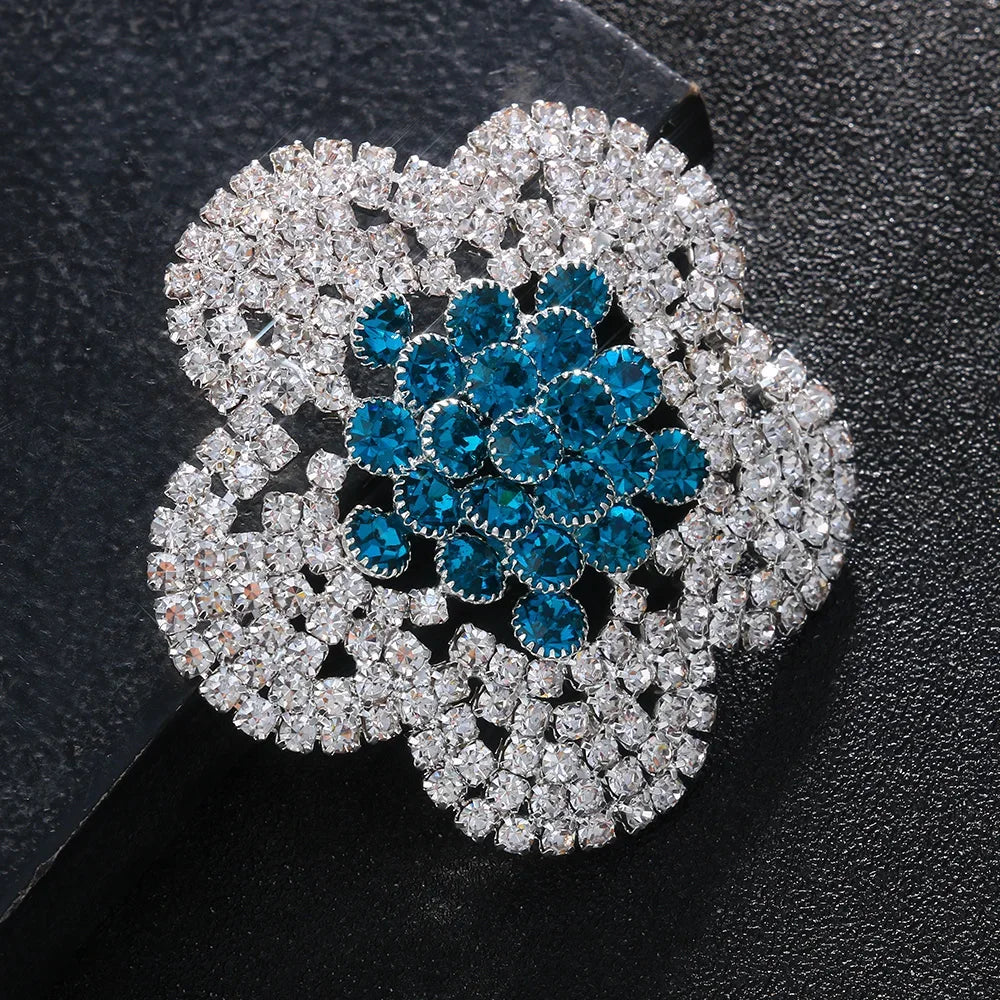 Flower Rhinestone Nipple Pasties — Pair