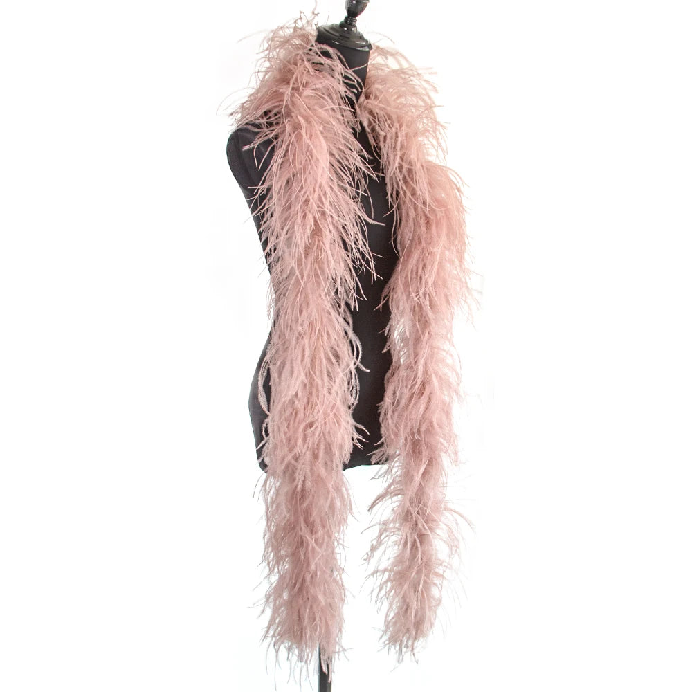 6-Ply Fluffy Ostrich Feather Scarf Boa