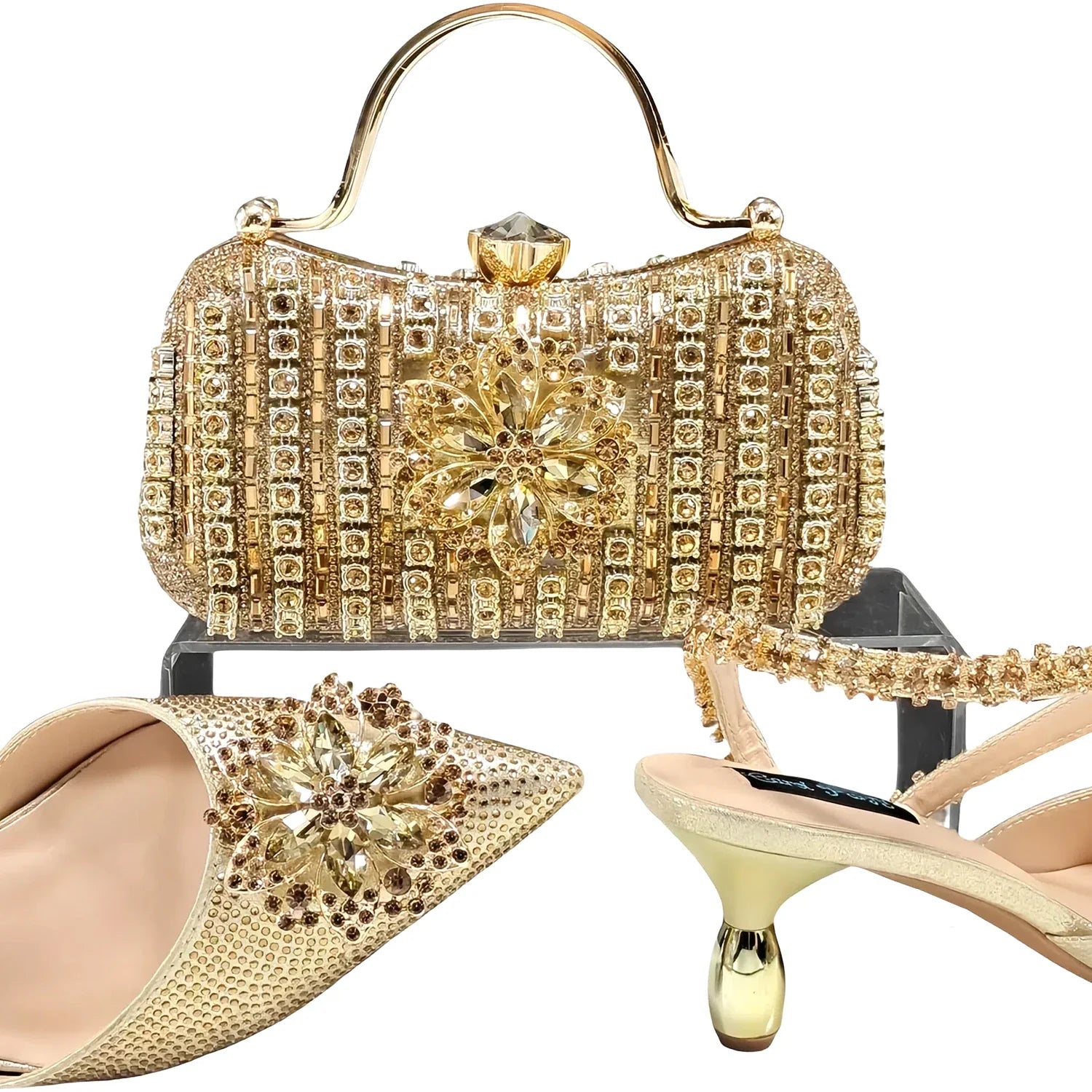 Italian Shoes with Matching Bag Set